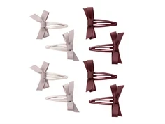 Lil Atelier etherea/peppercorn hårspænder (8-pack)